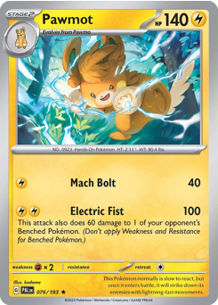 Pawmot — SV02: Paldea Evolved