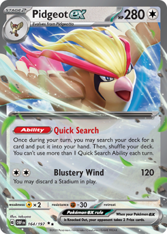 Pidgeot ex — SV03: Obsidian Flames