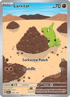 Larvitar - 203/197 card art