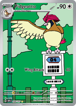 Pidgeotto - 208/197 card art
