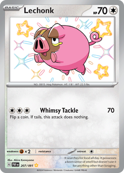 Lechonk - 207/091 card art