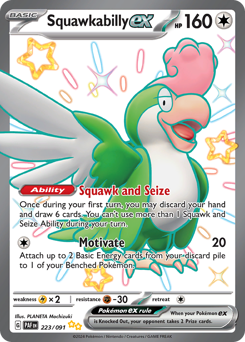Squawkabilly ex - 223/091 — SV: Paldean Fates