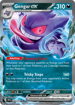 Gengar ex - 104/162 card art