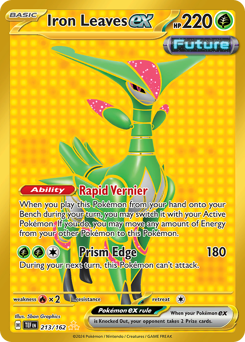 Iron Leaves ex - 213/162 card art