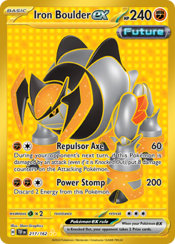Iron Boulder ex - 217/162 card art