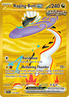 Raging Bolt ex - 218/162 card art