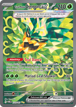 Teal Mask Ogerpon ex - 211/167 card art