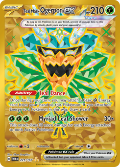 Teal Mask Ogerpon ex - 221/167 card art
