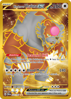 Bloodmoon Ursaluna ex - 222/167 card art