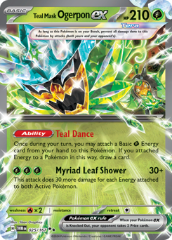 Teal Mask Ogerpon ex - 025/167 — SV06: Twilight Masquerade