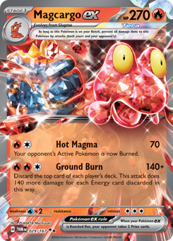 Magcargo ex - 029/167 — SV06: Twilight Masquerade