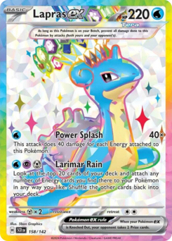 Lapras ex - 158/142 card art