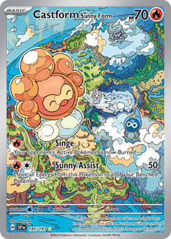 Castform Sunny Form - 195/191 — SV08: Surging Sparks