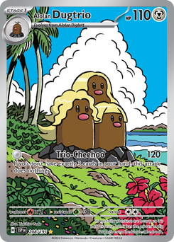 Alolan Dugtrio - 208/191 card art
