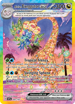Alolan Exeggutor ex - 242/191 card art