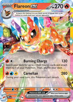 Flareon ex - 014/131 — SV: Prismatic Evolutions
