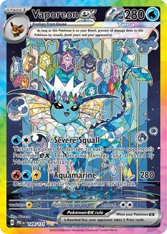 Vaporeon ex - 149/131 card art