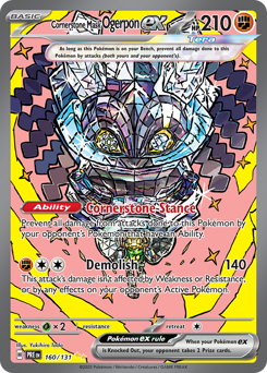Cornerstone Mask Ogerpon ex - 160/131 card art