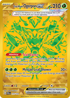 Teal Mask Ogerpon ex - 177/131 card art