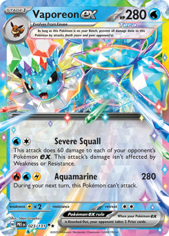 Vaporeon ex - 023/131 — SV: Prismatic Evolutions