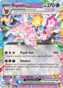 Espeon ex - 034/131 — SV: Prismatic Evolutions