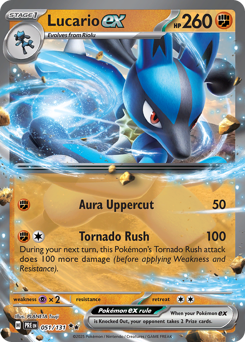 Lucario ex — SV: Prismatic Evolutions