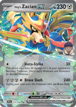 Hop's Zacian ex - 111/159 — SV09: Journey Together