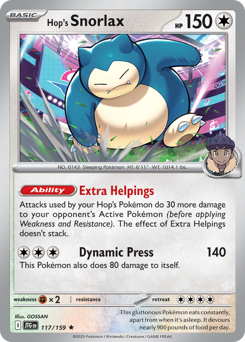 Hop's Snorlax — SV09: Journey Together