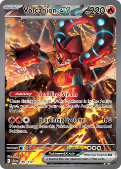 Volcanion ex - 182/159 card art