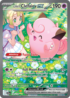 Lillie's Clefairy ex - 184/159 card art