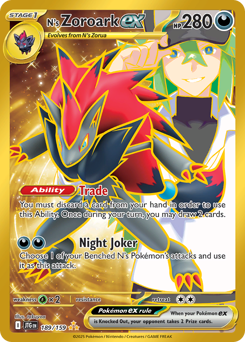 N's Zoroark ex - 189/159 card art