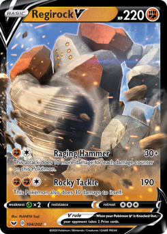 Regirock V — SWSH01: Sword & Shield Base Set