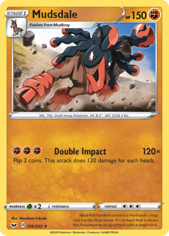 Mudsdale — SWSH01: Sword & Shield Base Set