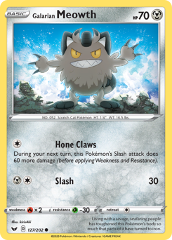 Galarian Meowth — SWSH01: Sword & Shield Base Set