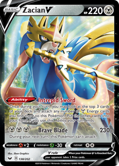Zacian V — SWSH01: Sword & Shield Base Set