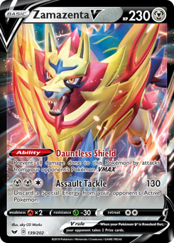 Zamazenta V — SWSH01: Sword & Shield Base Set