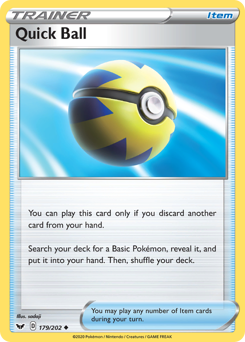 Quick Ball — SWSH01: Sword & Shield Base Set