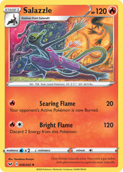 Salazzle — SWSH01: Sword & Shield Base Set