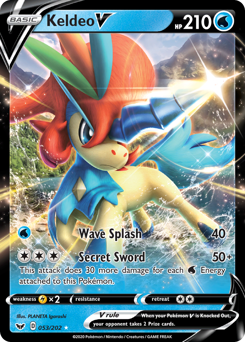 Keldeo V — SWSH01: Sword & Shield Base Set