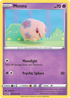 Munna — SWSH01: Sword & Shield Base Set