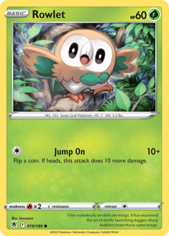 Rowlet — SWSH10: Astral Radiance