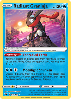 Radiant Greninja — SWSH10: Astral Radiance