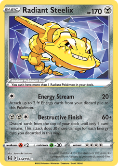 Radiant Steelix — SWSH11: Lost Origin