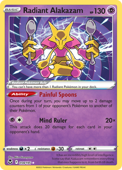 Radiant Alakazam — SWSH12: Silver Tempest