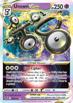 Unown VSTAR — SWSH12: Silver Tempest