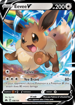 Eevee V card art