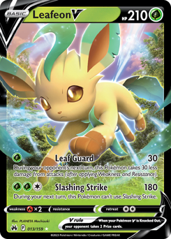 Leafeon V — SWSH: Crown Zenith