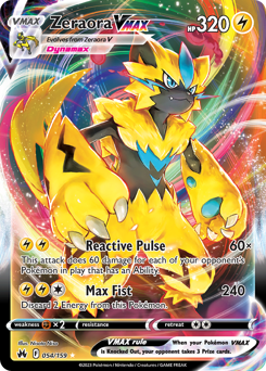 Zeraora VMAX card art