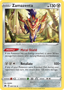 Zamazenta — SWSH: Crown Zenith