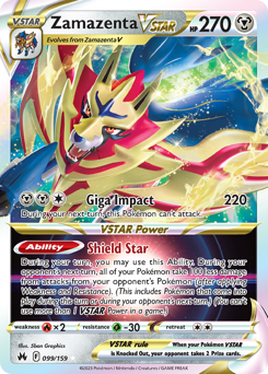 Zamazenta VSTAR — Crown Zenith